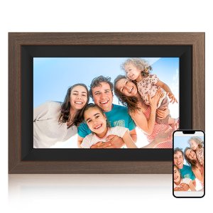 Smart Digital Photo Frame 10.1"WiFi 32GB Photo/Video TouchScreen AutoRotate