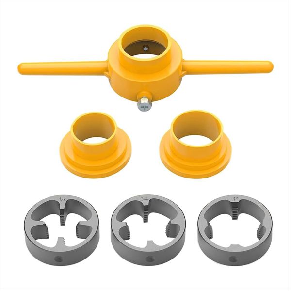 6 Pcs Pvc Thread Maker Tool Pipe Threader Plumbing Compatible with None