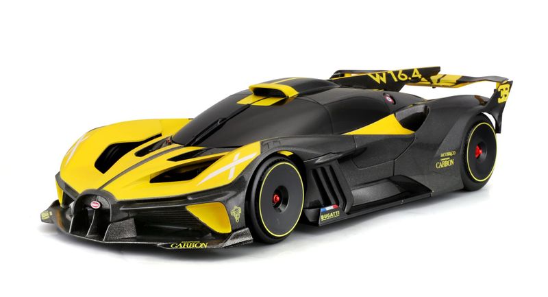 Maisto 1/14 R/C Bugatti Bolide 2.4GHz - Yellow - 33cm Long