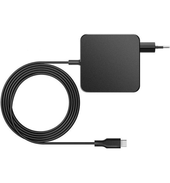 PTech Universal Portable Type C Laptop Charger 100-240V /50-60Hz -65w