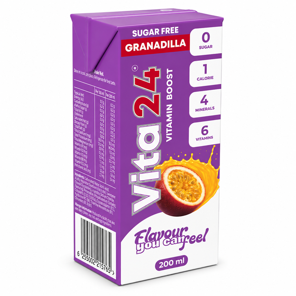 Vita24 Granadilla Flavoured Vitamin Drink 200ml - Pack of 6