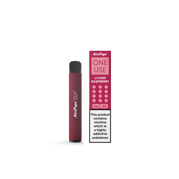 AirsPops - Disposable Vape - Lychee Raspberry - 5% Nic Salts