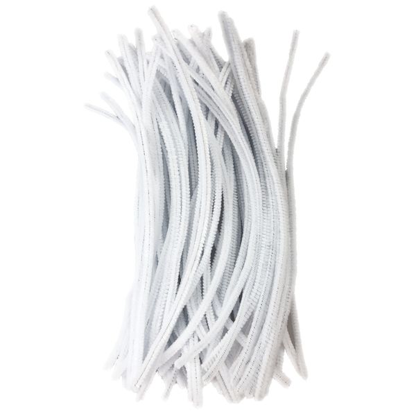 RGS Group Pipe Cleaners - White- 100 Pieces