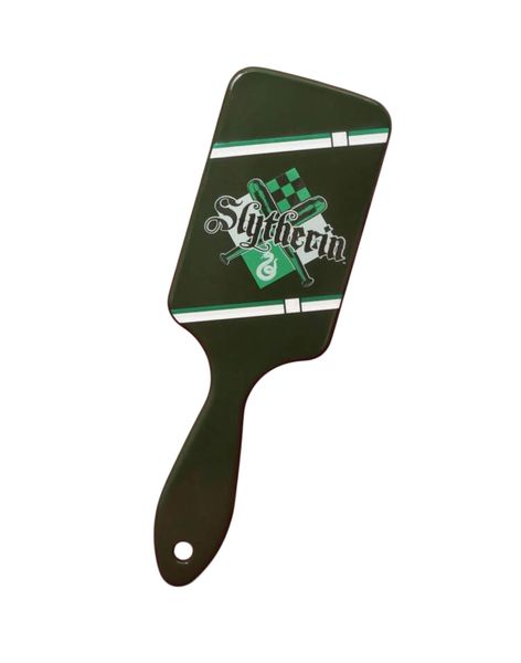 Slytherin Hair Brush - Green House Pride Detangling Paddle Brush