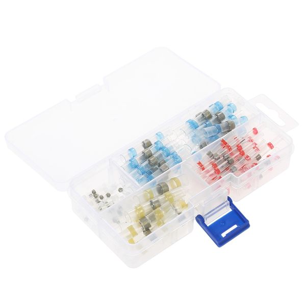 100 Piece Waterproof Solder Wire Connectors - Heat Shrink Butt Connectors