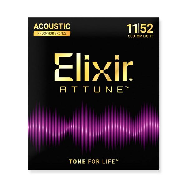 Elixir Attune 11-52 Phosphor Bronze Acoustic Guitar Strings