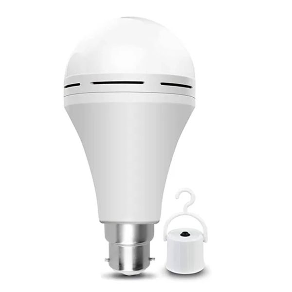 12W B22 Bayonet Rechargeable Light Bulb - Pack of 2