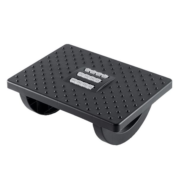 Office Foot Rest - Polypropylene, Ergonomic, Massage Rollers, 180 Tilt
