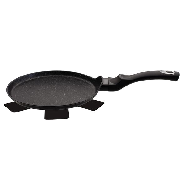 Berlinger Haus 25cm Marble Coating Pancake Pan - Black Silver Collection