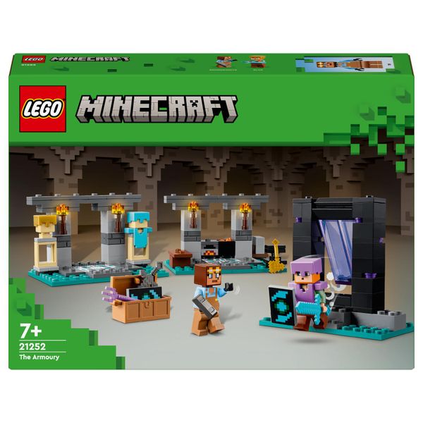 LEGO® Minecraft® The Armoury 21252 Building Toy Set - 203 Pieces