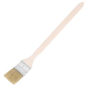 2 inch Wide Wooden Handle Metal Ferrule Faux Bristle Head Brush