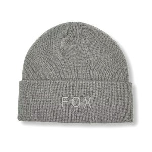 Fox - Men Wordmark Beanie Pewter