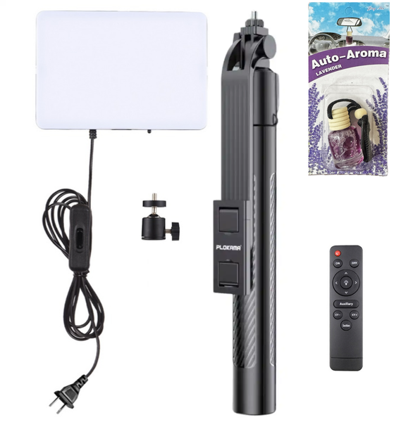 11-inch LED Fill Light, 3-Tone, with 2M Tripod &amp; Remote, JingMei Auto Aroma