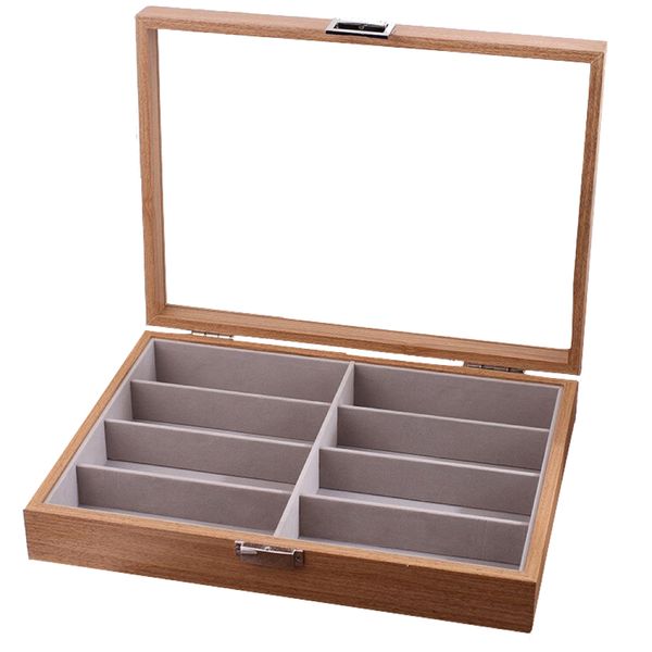 Beauty Home Sunglasses Wooden Display Case
