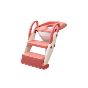 Multifunction Folding Baby Potty Ladder Potty Trainer-Pink