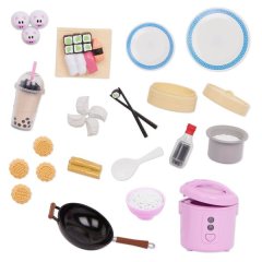 Our Generation 18-Inch Doll Asian Food Set with Cookbook - Sushi Surprise