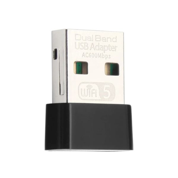Creacube Mini AC600Mbps USB WiFi Adapter Dual Band PC Black