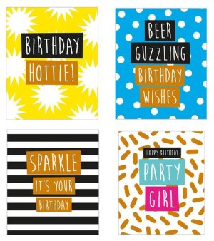 Birthday Sparkle - Greeting Cards Pack of 4