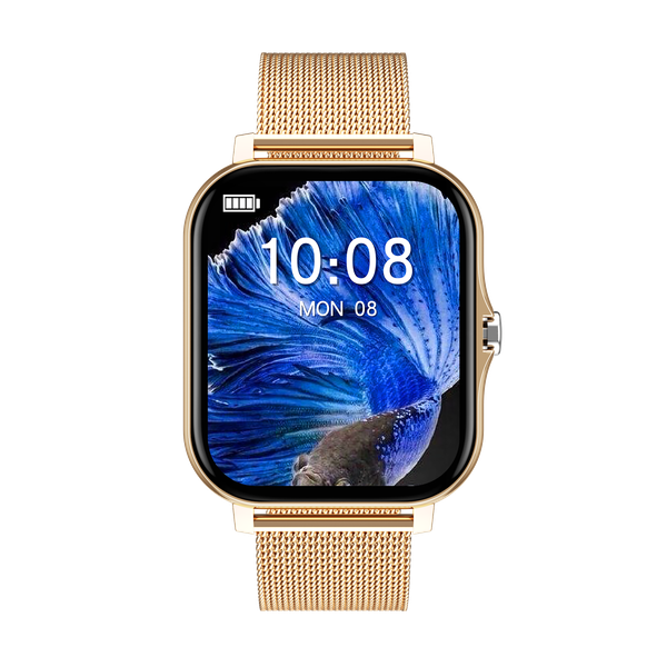 Smartwatch, Fitness Tracker, Stainless Steel Band