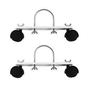 Mobile Pulley Bracket for Electric Heaters, Black