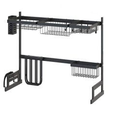 Dish Dying Rack Kitchen Organizers - Black