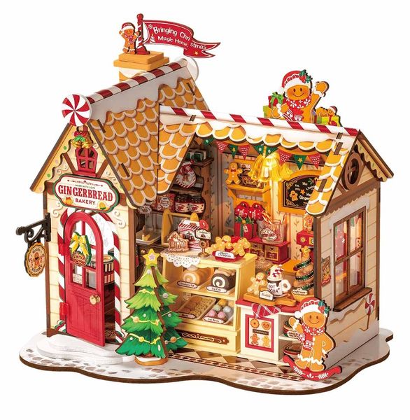 Robotime Rolife Wooden 3D DIY Miniature House - Gingerbread House 250pcs