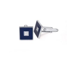 Mens cufflings set with crystals from Swarovski