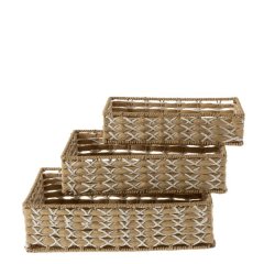 George &amp; Mason - Storage Tray Woven Large 37x27x10cm - Natural