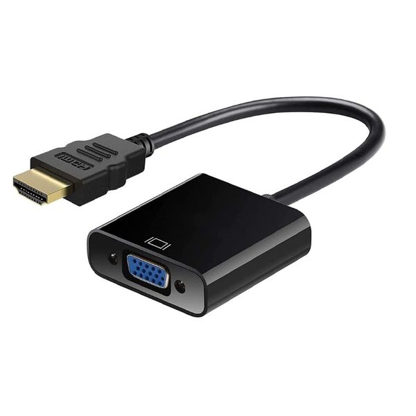 HDMI to VGA converter cable for HD signal transfer and display connectivity