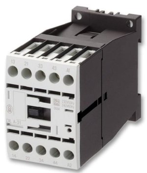 Eaton DILM12-01(24VDC) Contactor, DIN Rail, Panel, 690 VAC, 3PST-NO, 3 Pole
