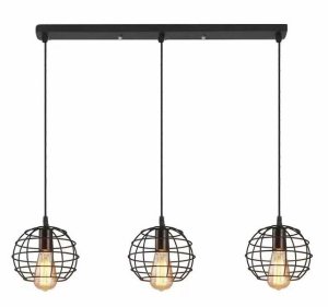 Dr. Light Metal Pendant With Round Geometric Pattern - Long Strip 3 Cover