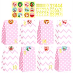 24Pcs Christmas Bags Holiday Bags Christmas Gifts Bags A