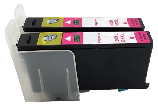 Lexmark 100XL / 14N1070 Magenta Ink Cartridge x 2 - Compatible