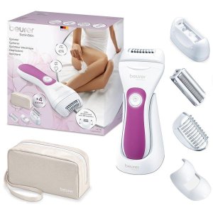 Beurer Epilator Shaver Trimmer: Face, Bikini, Legs, Underarms HL 76 Wet/Dry