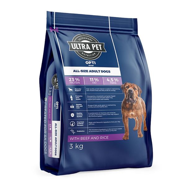 Ultra Pet - Optiwoof Adult Dog Food Beef Flavour 20kg