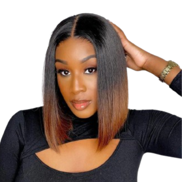 Brazilian Hair Two-Tone Wig.