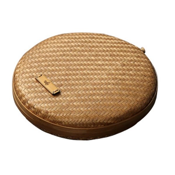 Handmade Bamboo Pu 'Er Tea Storage Basket Box Chinese Style Gift Box