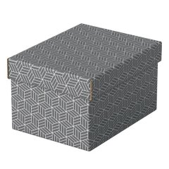 Esselte 3 Piece Storage Box set 3 Pack - Medium Grey