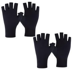 Arfast - UPF 50+ UV Protection Fingerless Manicure Gloves (2 Pairs)