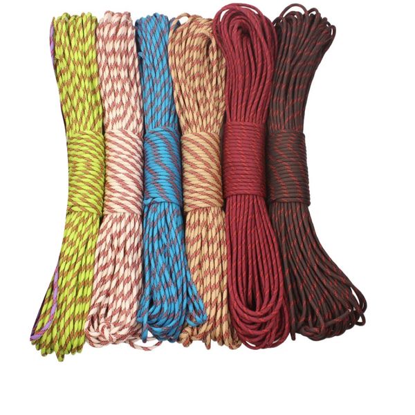 Camping Paracord 6 x 10M Luminous Reflective