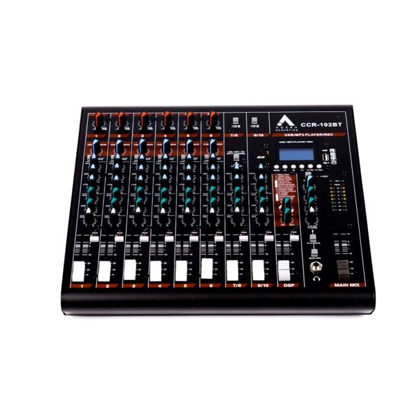 Agera Acoustics CCR-102BT 10-Ch Analog Mixing Console