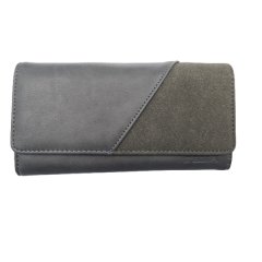 2 Tone Leather Wallet - Grey