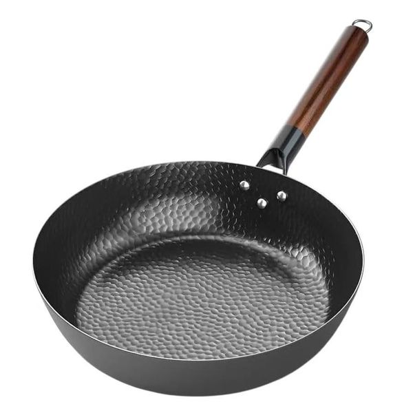 Carbon Steel Wok Pan to Fry Eggs Steak