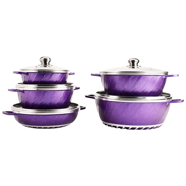 SNCJ004 Lightning Cookware Pot Set Die-Cast Aluminum 10 Pieces