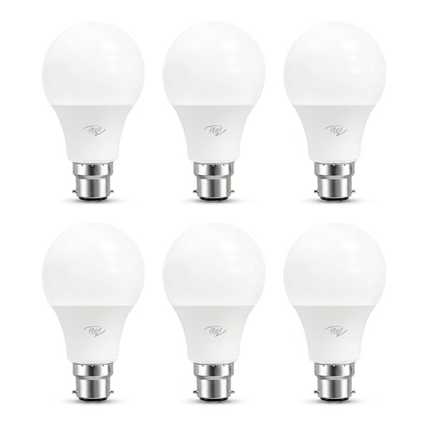 Itel Rechargeable LED Bulb 15W - Emergency Load Shedding Light - Set Of 6