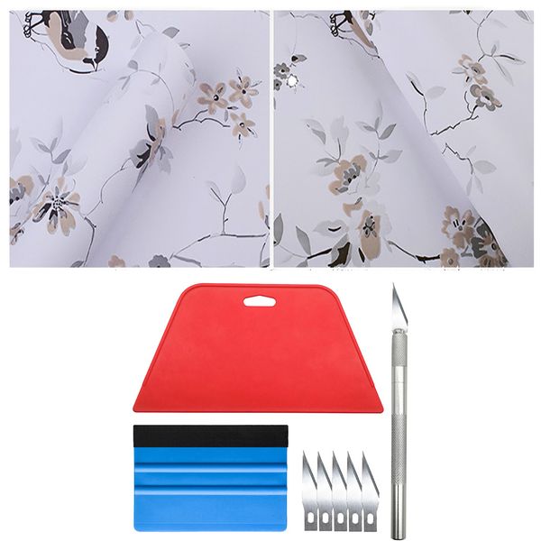 10M Wallpaper Flower Series Waterproof Peel PVC Stick Vinyl 3D 60x1000CM