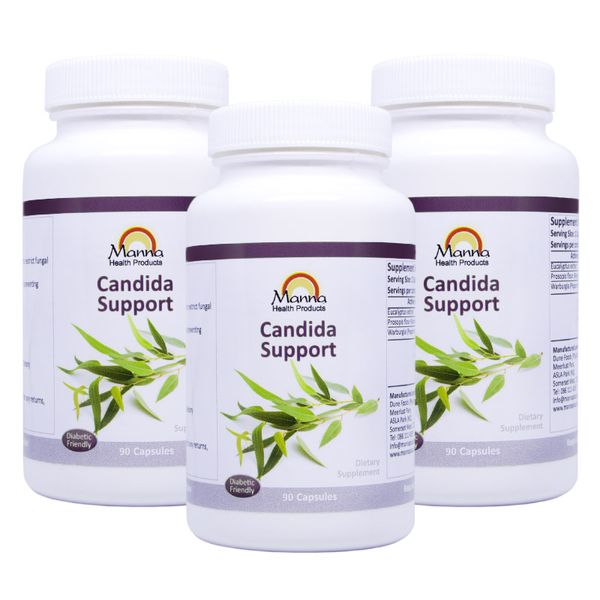 Manna Health Candida Support Anti-Fungal Supplement For Yeast Infection