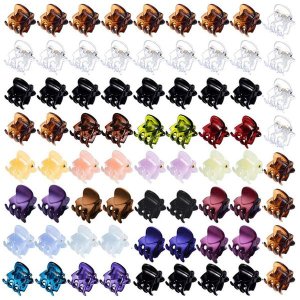 72 Pack Mini Hair Claw Clips Valentines Gift For Her &amp; Women Hairstyles