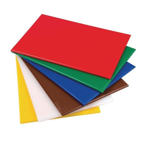 Chopping Board 6 Piece Set 380x250x13mm Assorted Colours