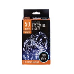 String Lights - Indoor - Cool White - 5 m - 50 LED - 6 Pack